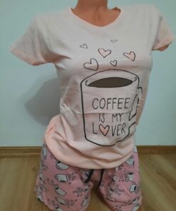 Pijama pentru Femei, 2 piese, Bumbac 100%