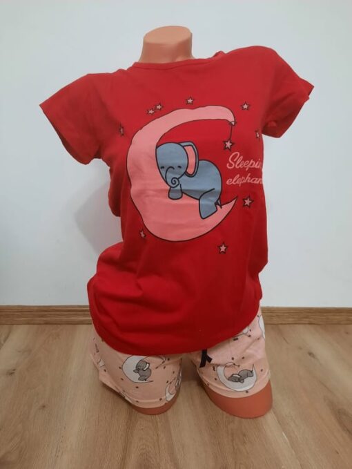 Pijama pentru Femei, 2 piese, Bumbac 100%