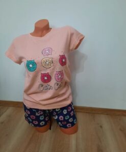 Pijama pentru Femei, 2 piese, Bumbac 100%
