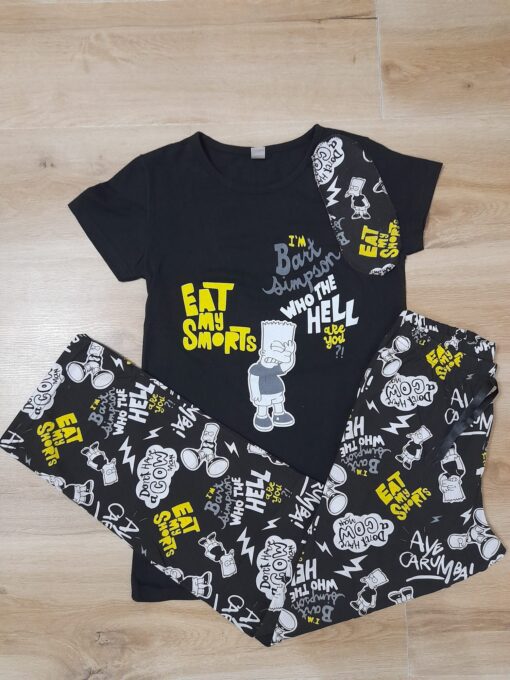 Pijama pentru Femei, 2 piese Bumbac 100% - imagine 3