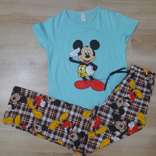 Pijama pentru Femei, 2 piese Bumbac 100% - imagine 3
