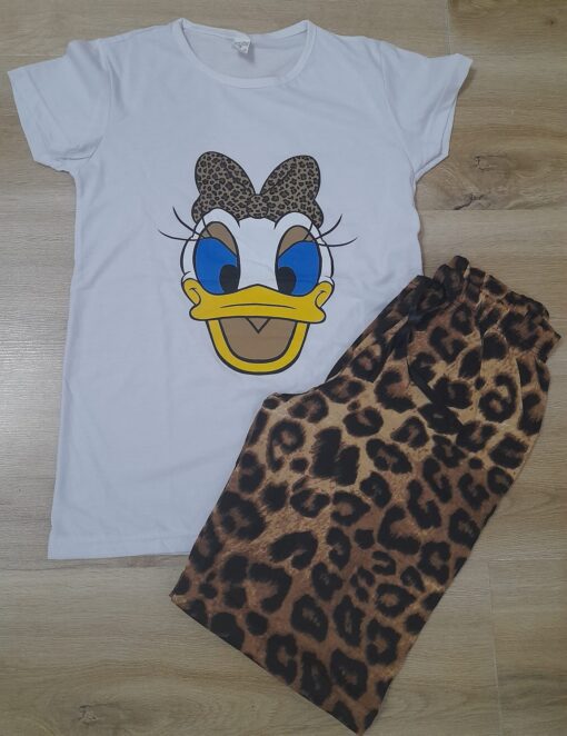 Pijama pentru Femei, 2 piese Bumbac 100% - imagine 2