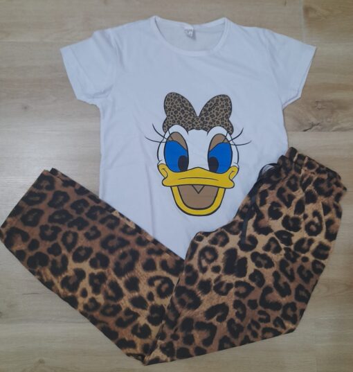 Pijama pentru Femei, 2 piese Bumbac 100% - imagine 3