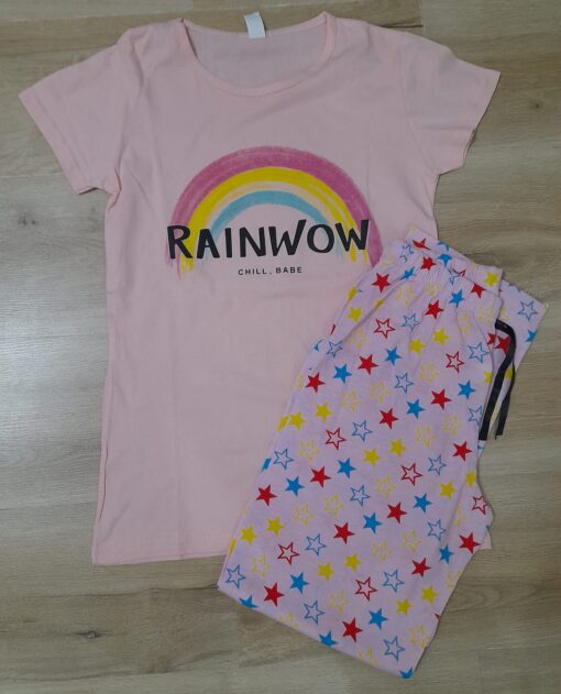 Pijama pentru Femei, 2 piese Bumbac 100% - imagine 2