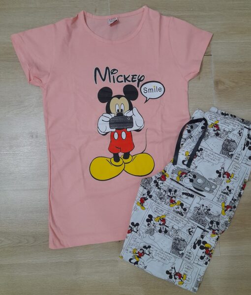 Pijama pentru Femei, 2 piese Bumbac 100% - imagine 2