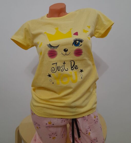 Pijama pentru Femei, 2 piese Bumbac 100%