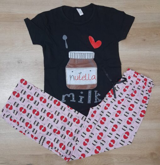 Pijama pentru Femei, 2 piese Bumbac 100% - imagine 3