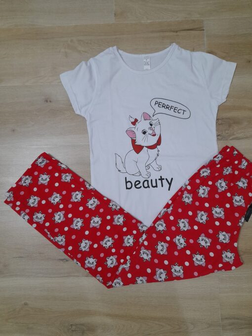 Pijama pentru Femei, 2 piese Bumbac 100% - imagine 3