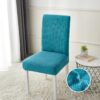 Set Huse Elastice pentru Scaun, Uni, Cocolino, 6 Piese, Cu Elastic, Turquise,