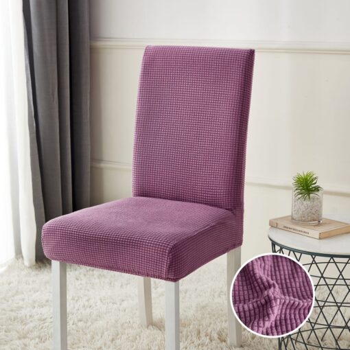 Set Huse Elastice pentru Scaun, Uni, Cocolino, 6 Piese, Cu Elastic, Lila,