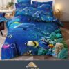 Set Lenjerie de Pat din Finet,6 Piese,Pat 2 Persoane,Imprimeu 3D, JOJO Home