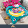 Set Lenjerie de Pat din Finet,6 Piese,Pat 2 Persoane,Imprimeu 3D, JOJO Home