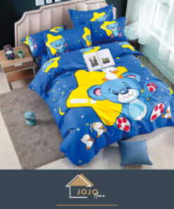 Set Lenjerie de Pat din Finet,6 Piese,Pat 2 Persoane,Imprimeu 3D, JOJO Home