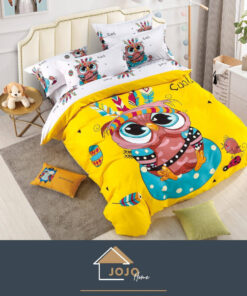 Set Lenjerie de Pat din Finet,6 Piese,Pat 2 Persoane,Imprimeu 3D, JOJO Home