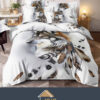 Set Lenjerie de Pat din Finet,6 Piese,Pat 2 Persoane,Imprimeu 3D, JOJO Home