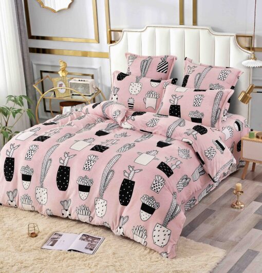 Set Lenjerie Pufoasa Cocolino, 6 Piese, Pat 2 Persoane-JOJO Home