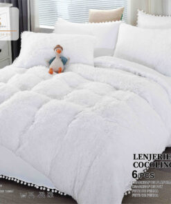 Set Lenjerie de Pat Pufoasa Fluffy 6 Piese JOJO Home