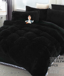 Set Lenjerie de Pat Pufoasa Fluffy 6 Piese JOJO Home