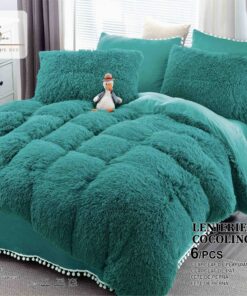 Set Lenjerie de Pat Pufoasa Fluffy 6 Piese JOJO Home