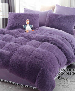 Set Lenjerie de Pat Pufoasa Fluffy 6 Piese JOJO Home