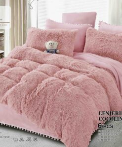 Set Lenjerie de Pat Pufoasa Fluffy 6 Piese JOJO Home