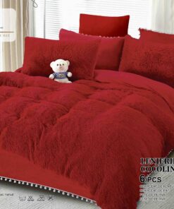 Set Lenjerie de Pat Pufoasa Fluffy 6 Piese JOJO Home