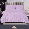 Set Lenjerie Premium, Model cu Pliuri, Bumbac 100%, 6 Piese, Pat 2 Persoane,JOJO Home