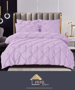 Set Lenjerie Premium, Model cu Pliuri, Bumbac 100%, 6 Piese, Pat 2 Persoane,JOJO Home