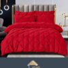 Set Lenjerie Premium, Model cu Pliuri, Bumbac 100%, 6 Piese, Pat 2 Persoane,JOJO Home