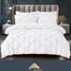 Set Lenjerie Premium, Model cu Pliuri, Bumbac 100%, 6 Piese, Pat 2 Persoane,JOJO Home