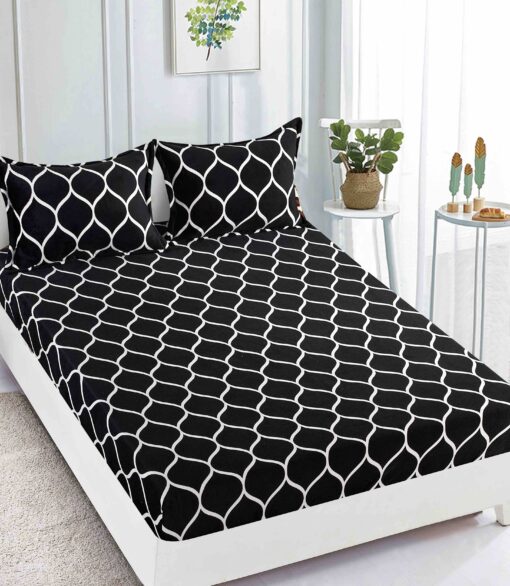 Set Husa de Pat Cocolino cu Elastic + 2 Fete de Perna, Pat 2 Persoane – JOJO Home