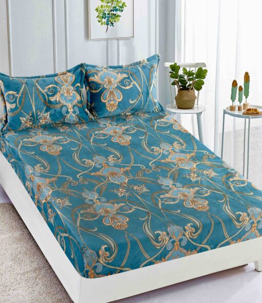 Set Husa de Pat Cocolino cu Elastic + 2 Fete de Perna, Pat 2 Persoane – JOJO Home