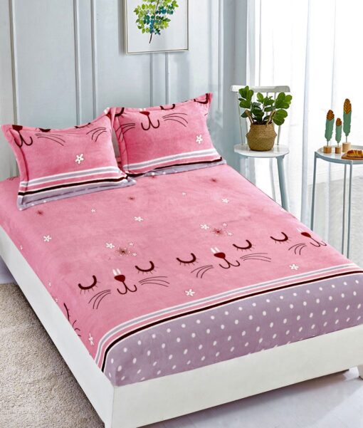 Set Husa de Pat Cocolino cu Elastic + 2 Fete de Perna, Pat 2 Persoane – JOJO Home