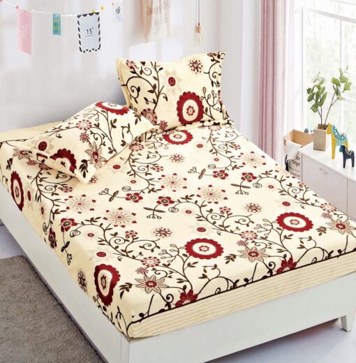 Set Husa de Pat Cocolino cu Elastic + 2 Fete de Perna, Pat 2 Persoane – JOJO Home