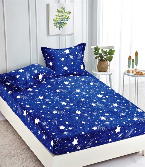 Set Husa de Pat Cocolino cu Elastic + 2 Fete de Perna, Pat 2 Persoane – JOJO Home