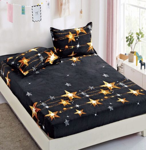 Set Husa de Pat Cocolino cu Elastic + 2 Fete de Perna, Pat 2 Persoane – JOJO Home