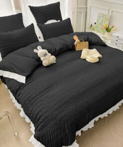 Lenjerie de pat Bumbac,Creponata,6 piese,JOJO Home