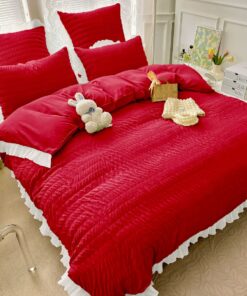 Lenjerie de pat Bumbac,Creponata,6 piese,JOJO Home