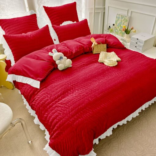 Lenjerie de pat Bumbac,Creponata,6 piese,JOJO Home