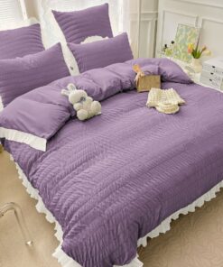 Lenjerie de pat Bumbac,Creponata,6 piese,JOJO Home