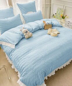 Lenjerie de pat Bumbac,Creponata,6 piese,JOJO Home
