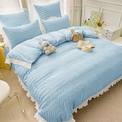 Lenjerie de pat Bumbac,Creponata,6 piese,JOJO Home