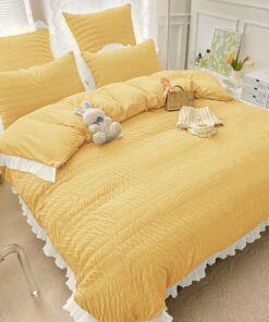 Lenjerie de pat Bumbac,Creponata,6 piese,JOJO Home