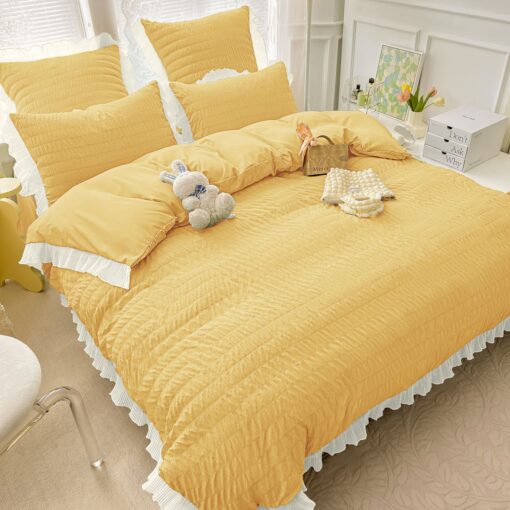 Lenjerie de pat Bumbac,Creponata,6 piese,JOJO Home