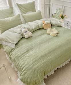 Lenjerie de pat Bumbac,Creponata,6 piese,JOJO Home