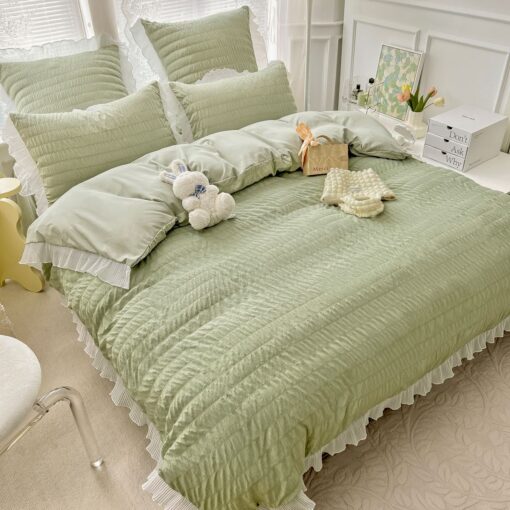 Lenjerie de pat Bumbac,Creponata,6 piese,JOJO Home