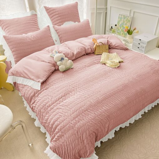 Lenjerie de pat Bumbac,Creponata,6 piese,JOJO Home