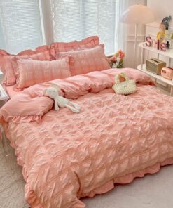 Lenjerie de pat Bumbac,Creponata,6 piese,JOJO Home
