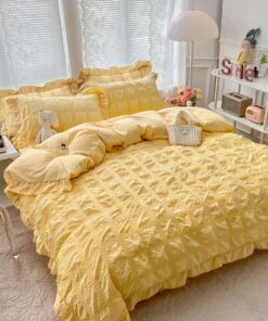 Lenjerie de pat Bumbac,Creponata,6 piese,JOJO Home