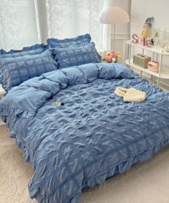 Lenjerie de pat Bumbac,Creponata,6 piese,JOJO Home
